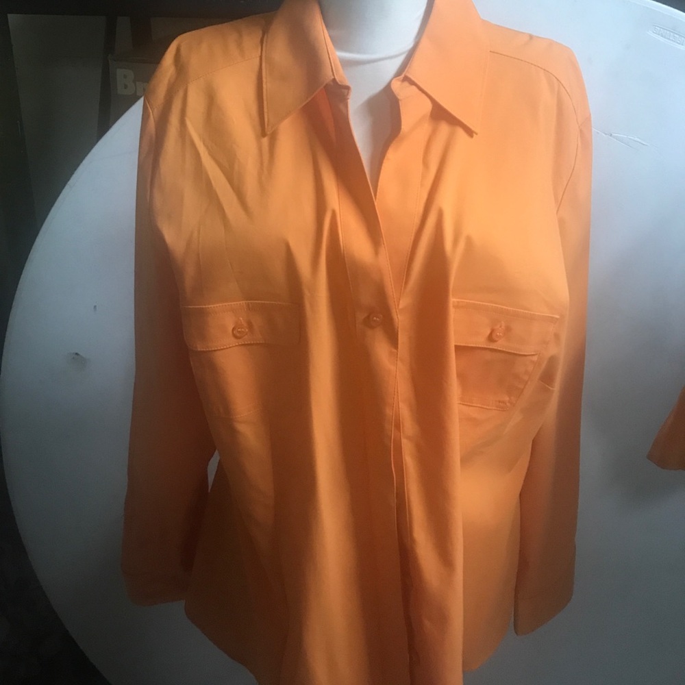 Orange top by chicos