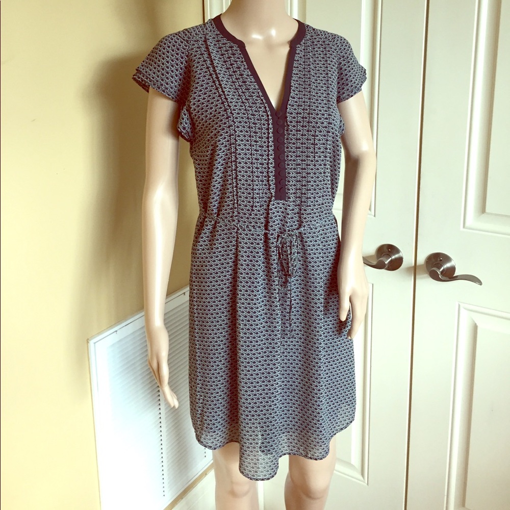 🌌H&M Navy Blue Print Dress🌌