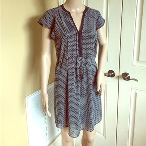 🌌H&M Navy Blue Print Dress🌌