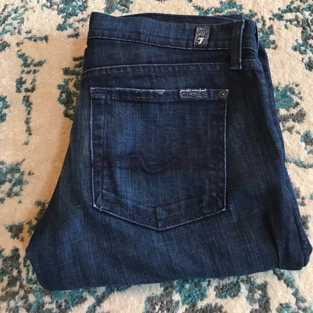 EUC 7 for all mankind straight leg jeans