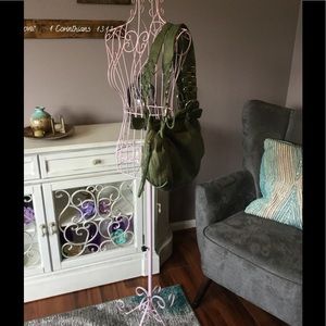 Olive genuine leather shoulder bag