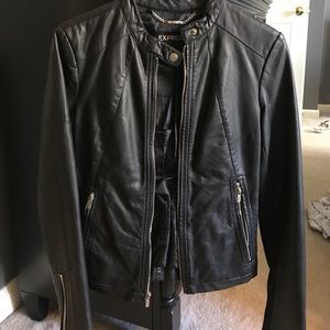 Express Black Leather Jacket
