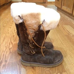 Lace up Ugg boots