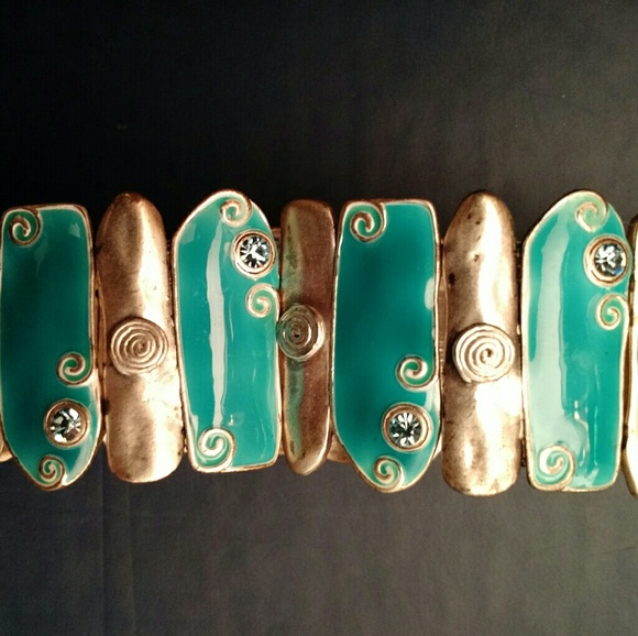 Brand New Handmade One-of-A-Kind Greek Crystal Gem Bracelet - Picture 2 of 4