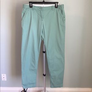 Green cotton vineyard vines ankle pants