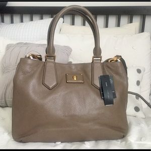 NWT Marc by Marc Jacobs large taupe satchel