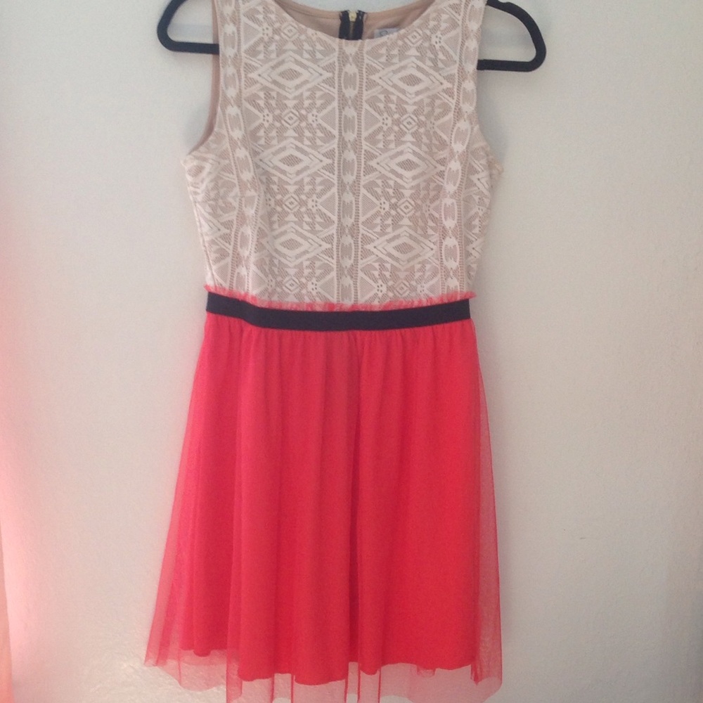 Speechless Lace & Tulle Dress
