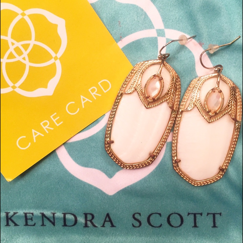 White Kendra Scott Darby Earrings SOLD