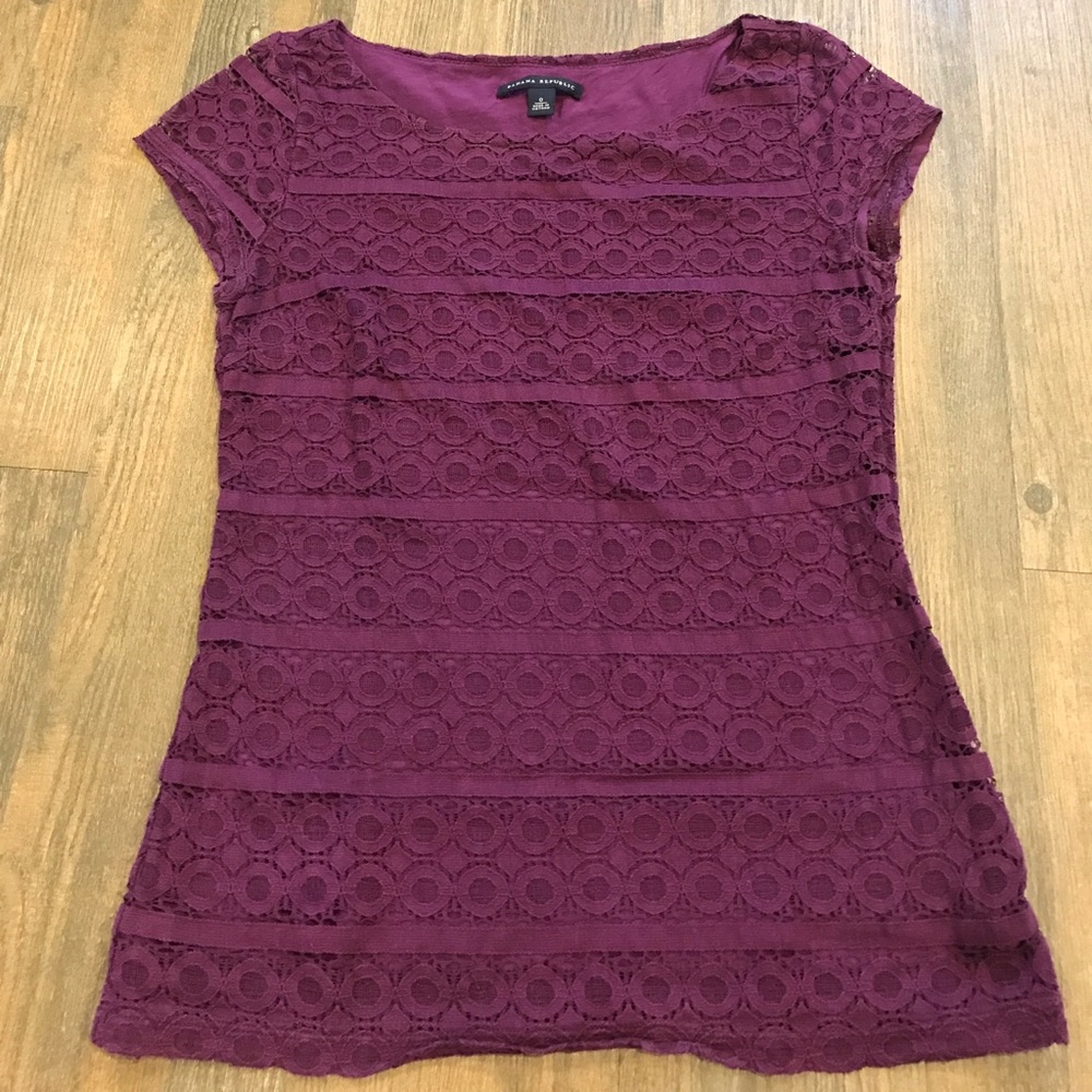 Purple Banana Republic Top