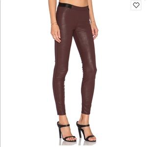 Blank NYC sz 26 Maroon purple pleather pants