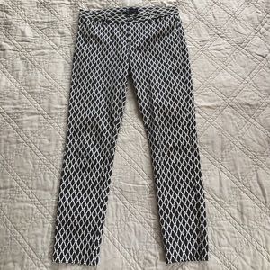 Gap Factory Slim City Crop Sz 2R Geometric Blue