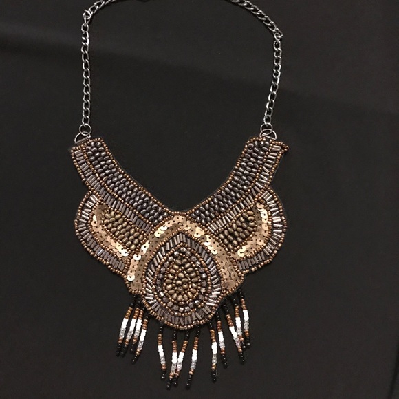 Ethnic beaded statement necklace/choker - Picture 1 of 2