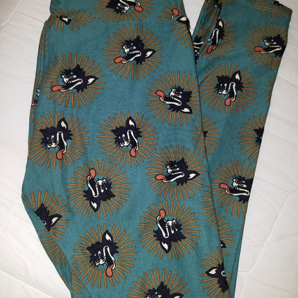 LuLaRoe Felix the cat OS leggings