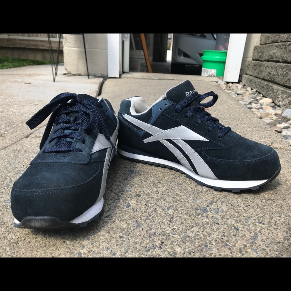 Reebok suede steel toe