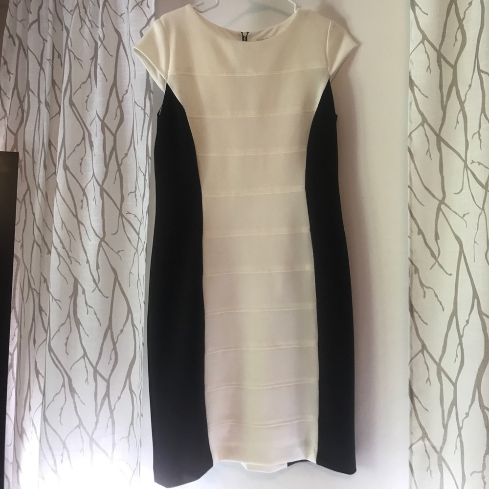 Black/white dress