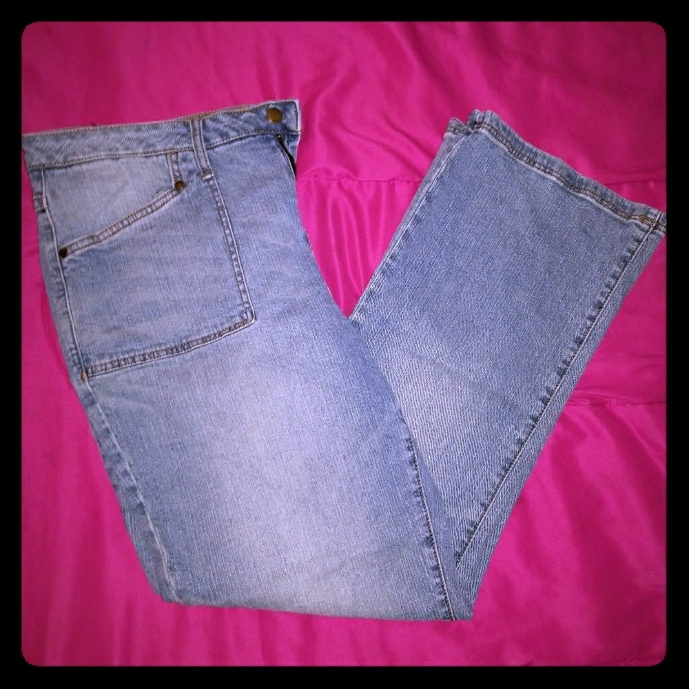 Straight leg jeans