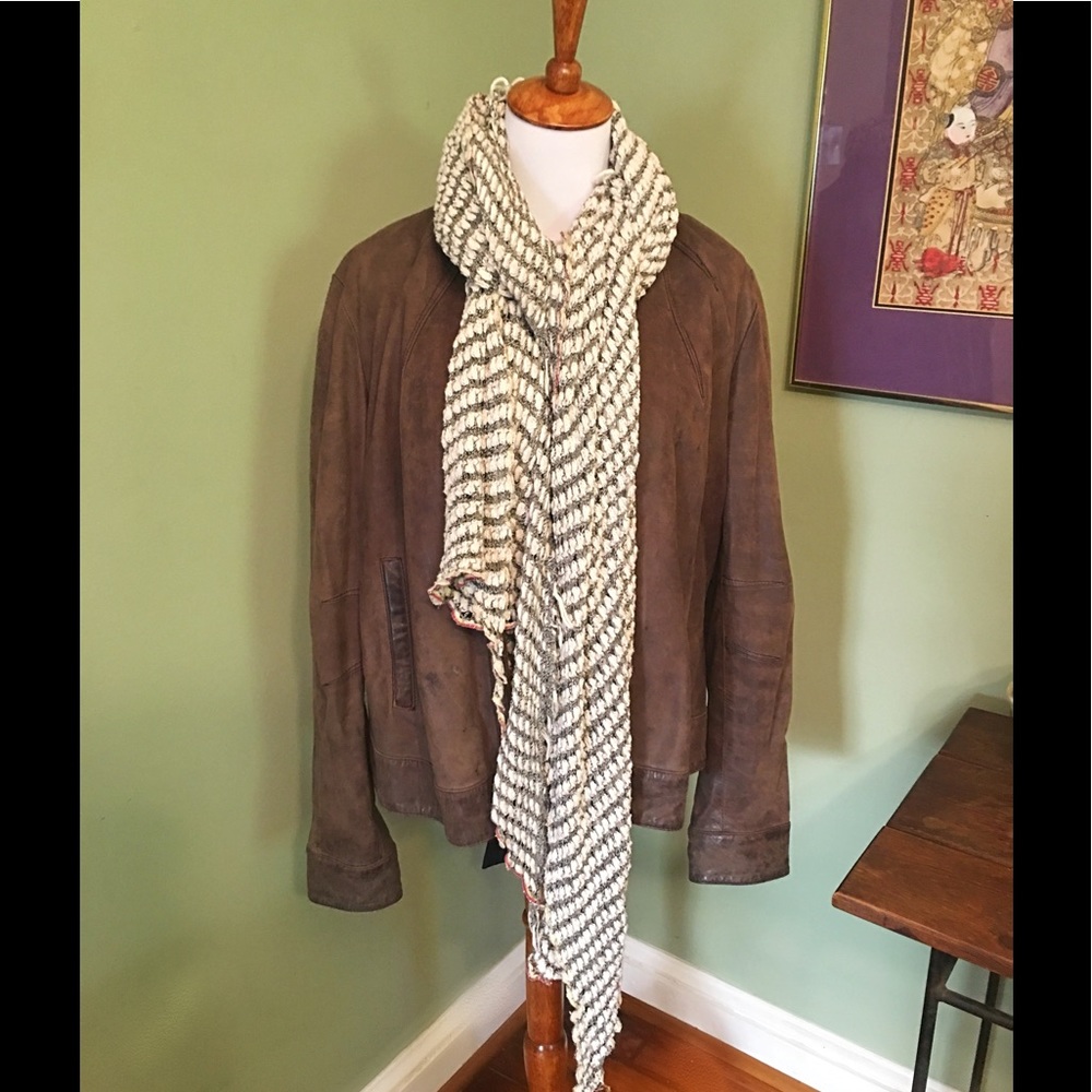 Nicole Miller Leather Moto Jacket