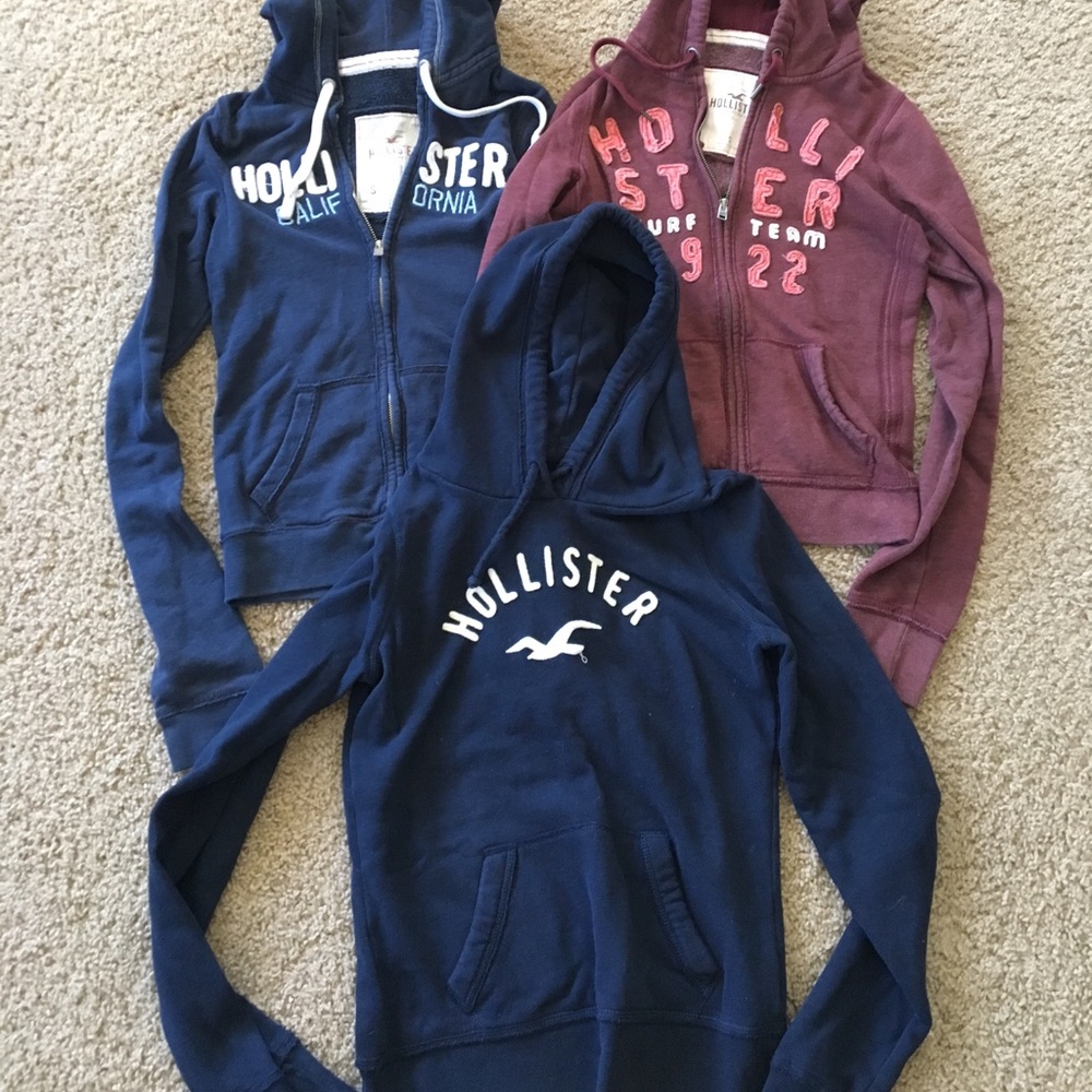 Bundle!! Three Hollister small jackets