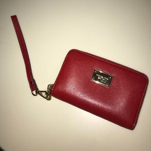 Micheal Kors Red Wristlet