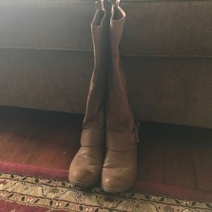 Knee high fall boots ( black and brown) 2pairs