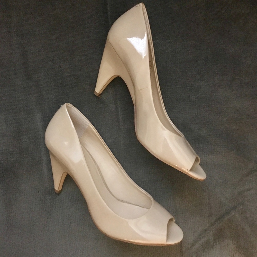 INC Patent Peep Toe Pumps