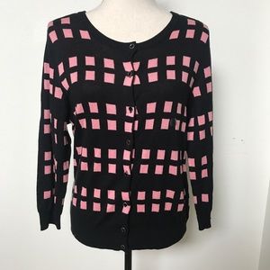 [New York & Company] Black/Pink Cardigan