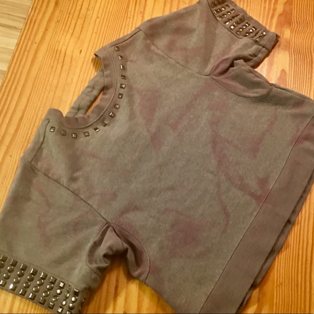Girls short sleeve sweatshirt