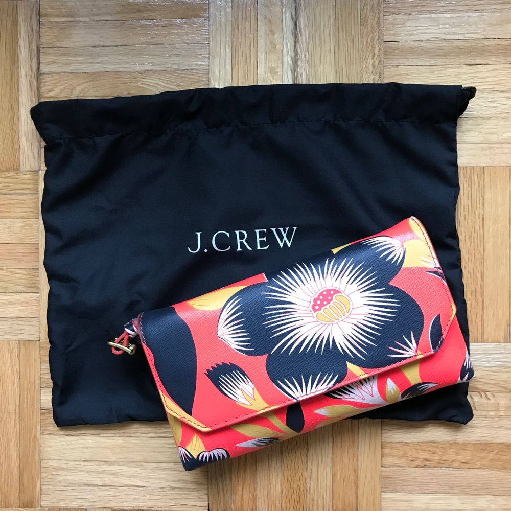 ๐HP๐ J. Crew Hibiscus Print Crossbody Bag - Picture 3 of 8