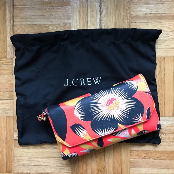 🎉HP🎉 J. Crew Hibiscus Print Crossbody Bag - Picture 3 of 8