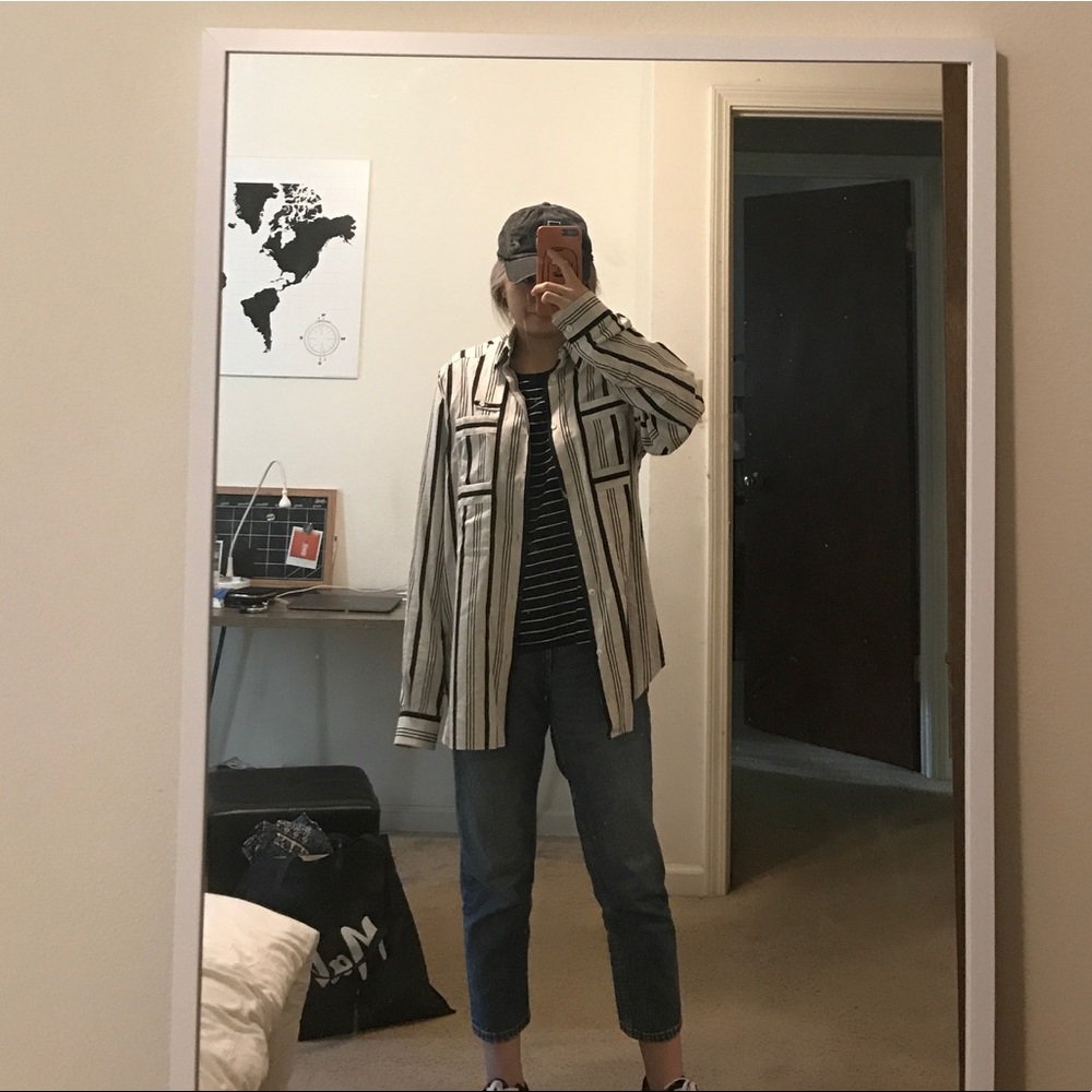 Maison Margiela Men's Stripped Cotton shirt