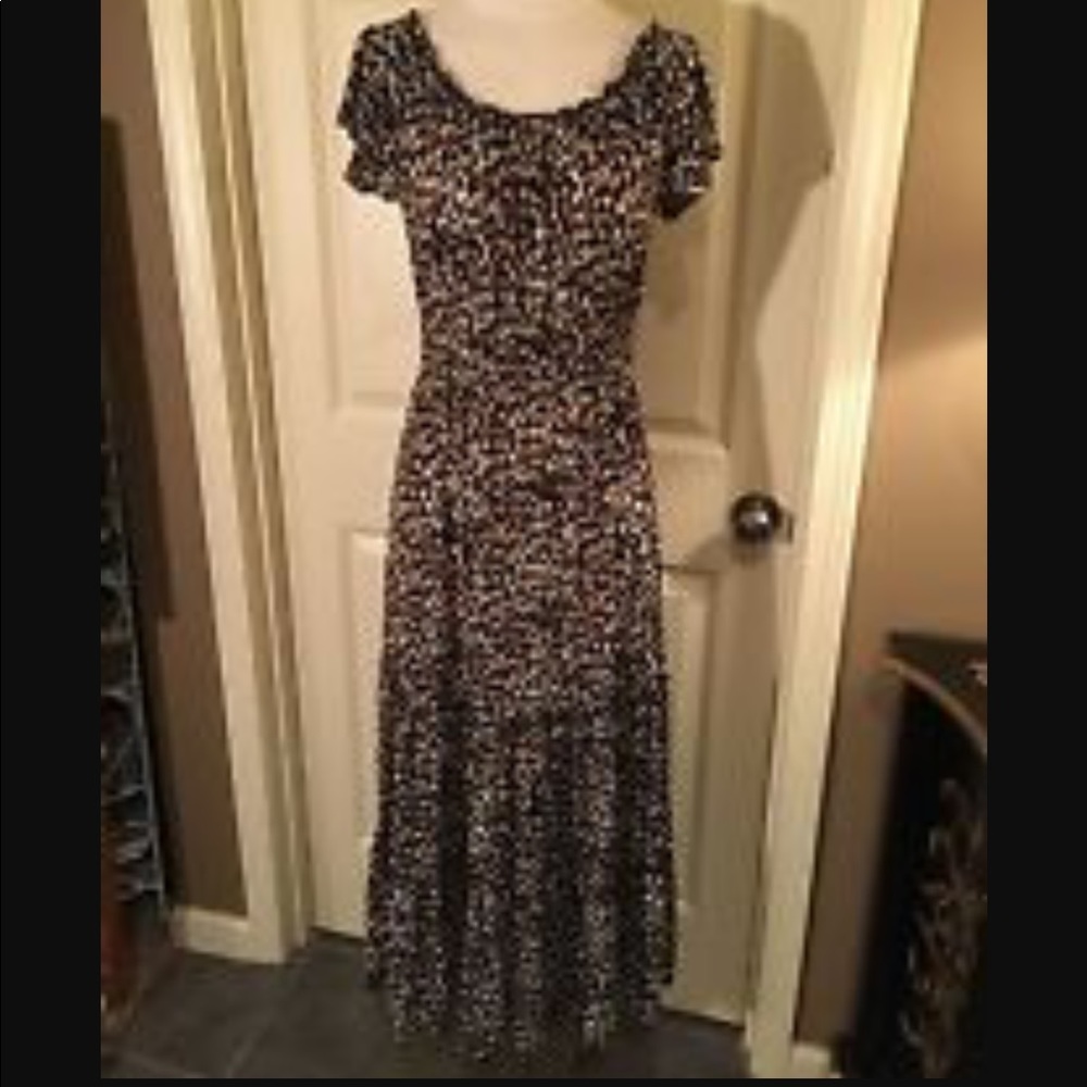 Style & Co. Leopard long maxi dress Size:S