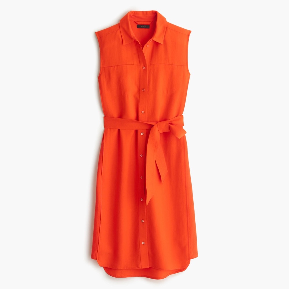 J. Crew Belted Oxford Shirtdress Size 00