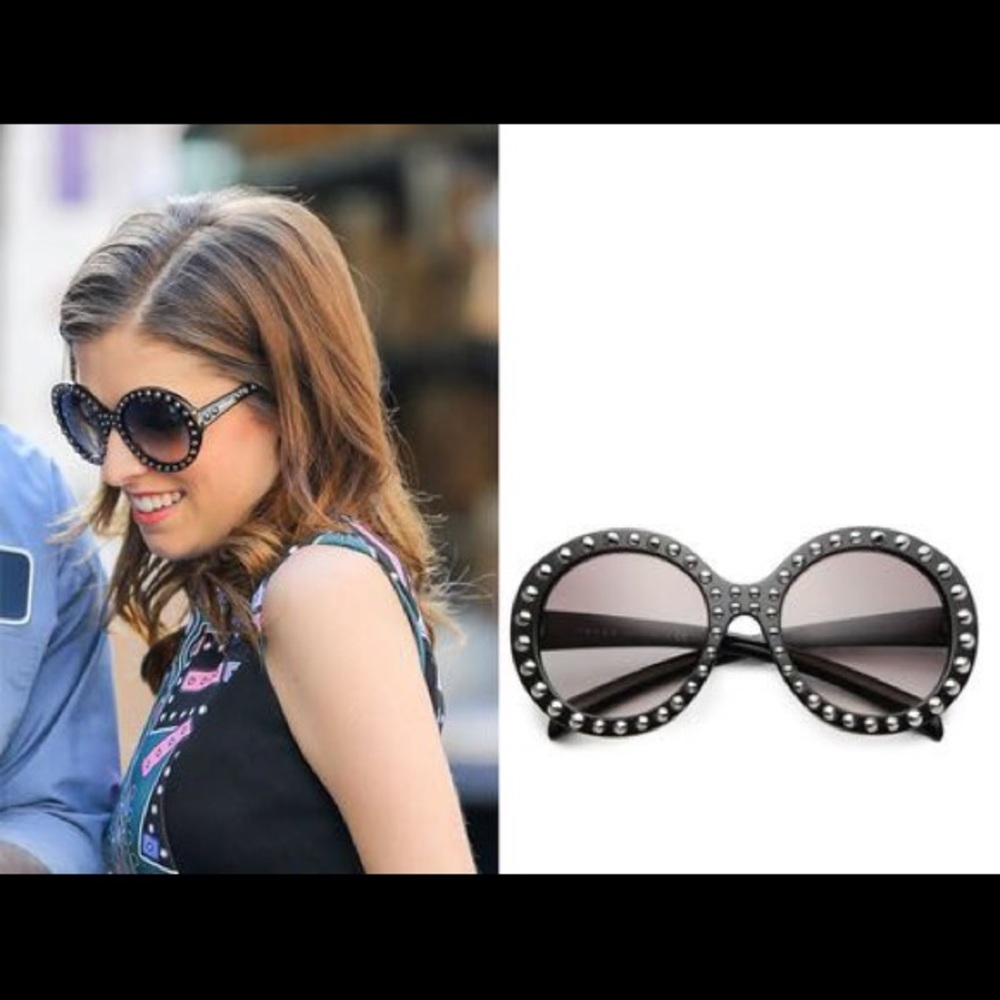 SOLD!!! Authentic Parada studded black Sunglasses