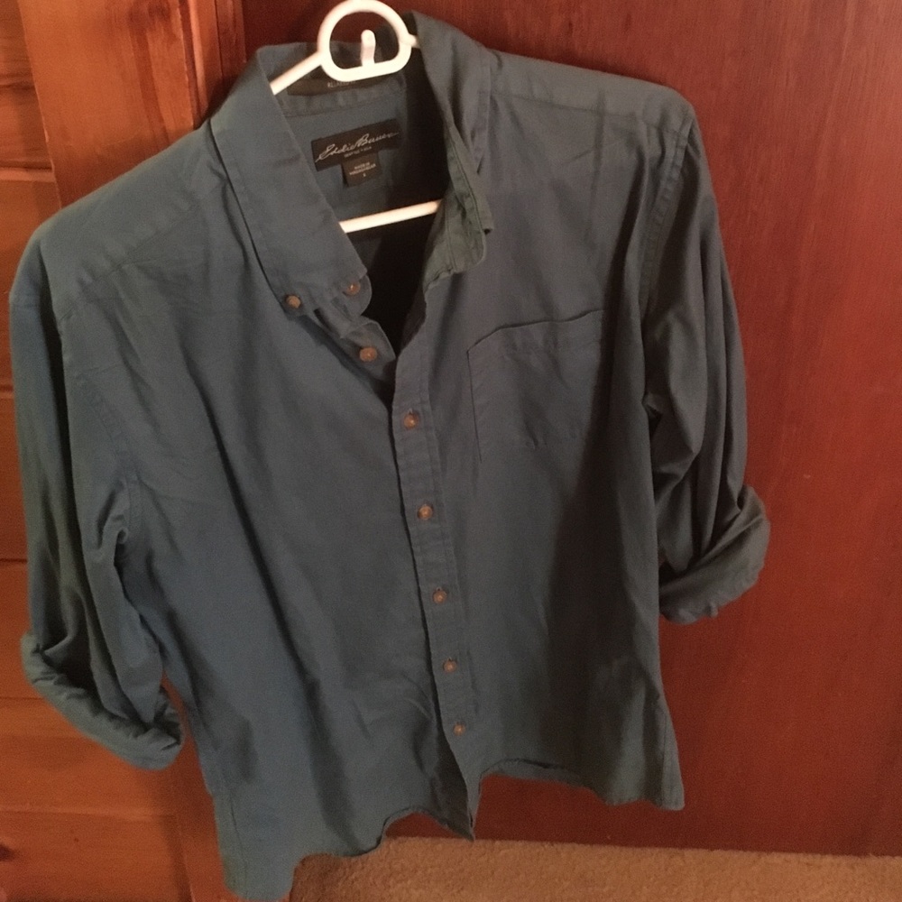 Eddie Bauer long sleeved collared shirt