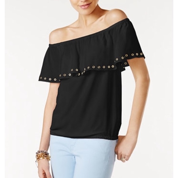 Michael Kors Off The Shoulder Top - Picture 2 of 6