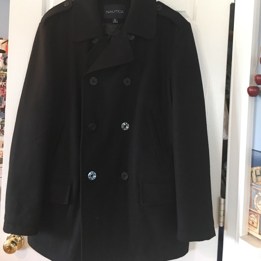 Wool/ Poly blend Men's Pea Coat
