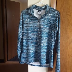 Long Sleeve Multi-Blue  Running Sweatshirt