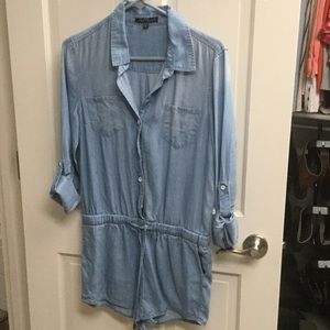 Denim romper