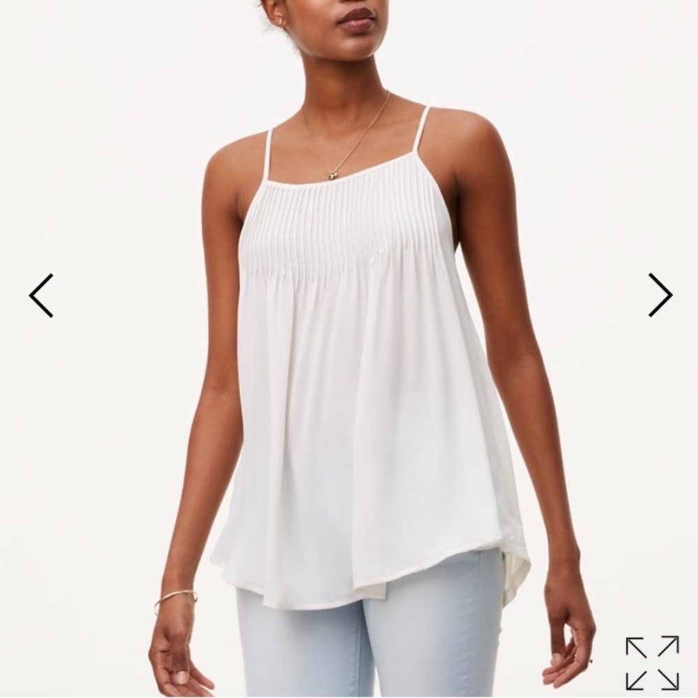 DISO Loft Pintucked Mixed Media Cami XS