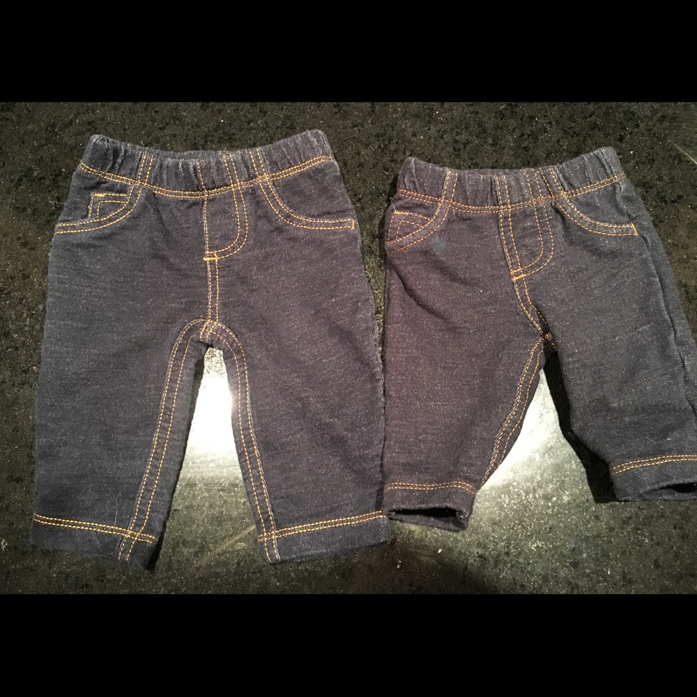 Two Pairs Carter's Baby Jeans