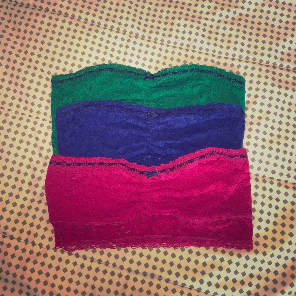 Lace Aerie Bandeau Tops