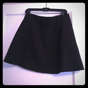 J Crew Black flute skirt size 8