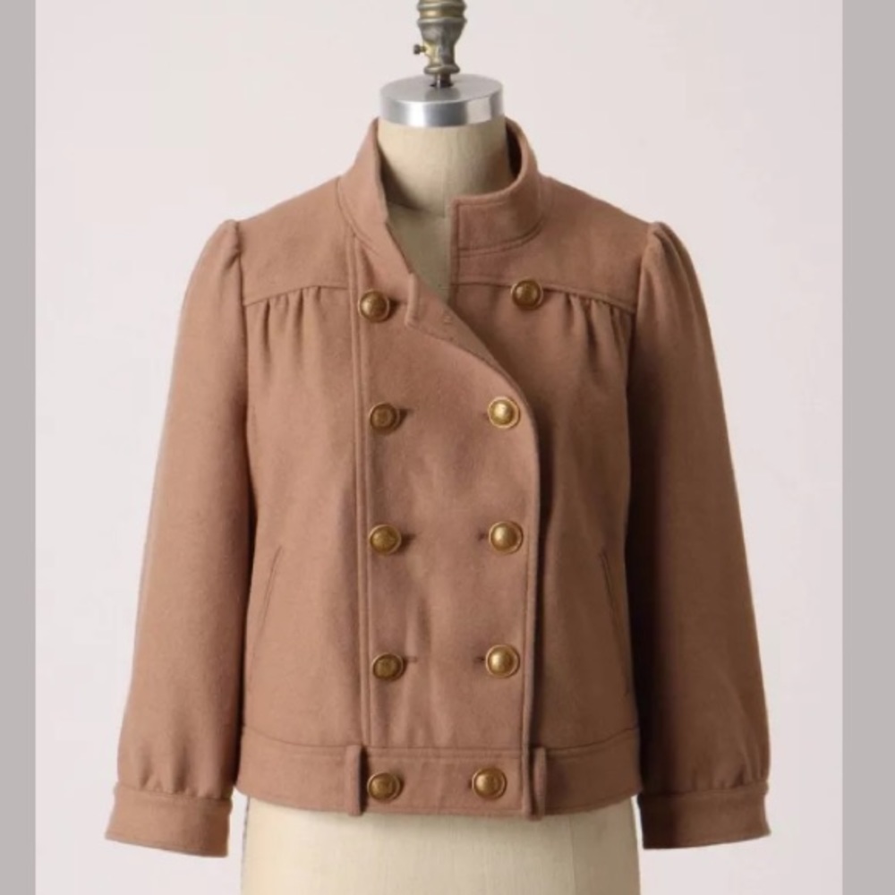 Anthropologie IDRA Piloted Bomber Cropped Jacket