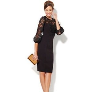 Eva Mendes Dolce Vita black dress