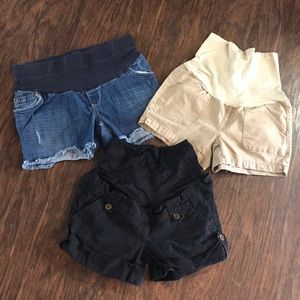 Three Pair of Maternity Shorts