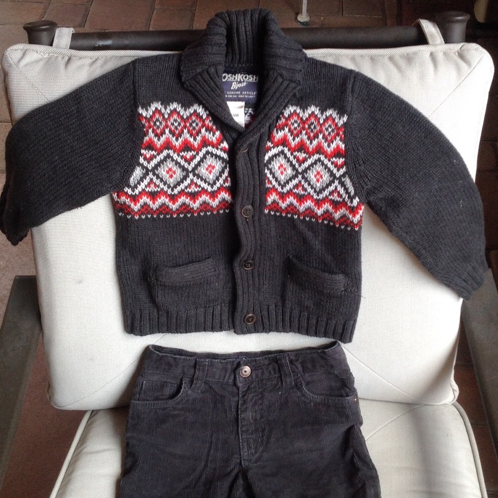 Toddler Sweater & Corduroy pants set