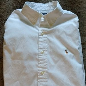 Ralph Lauren white button down shirt