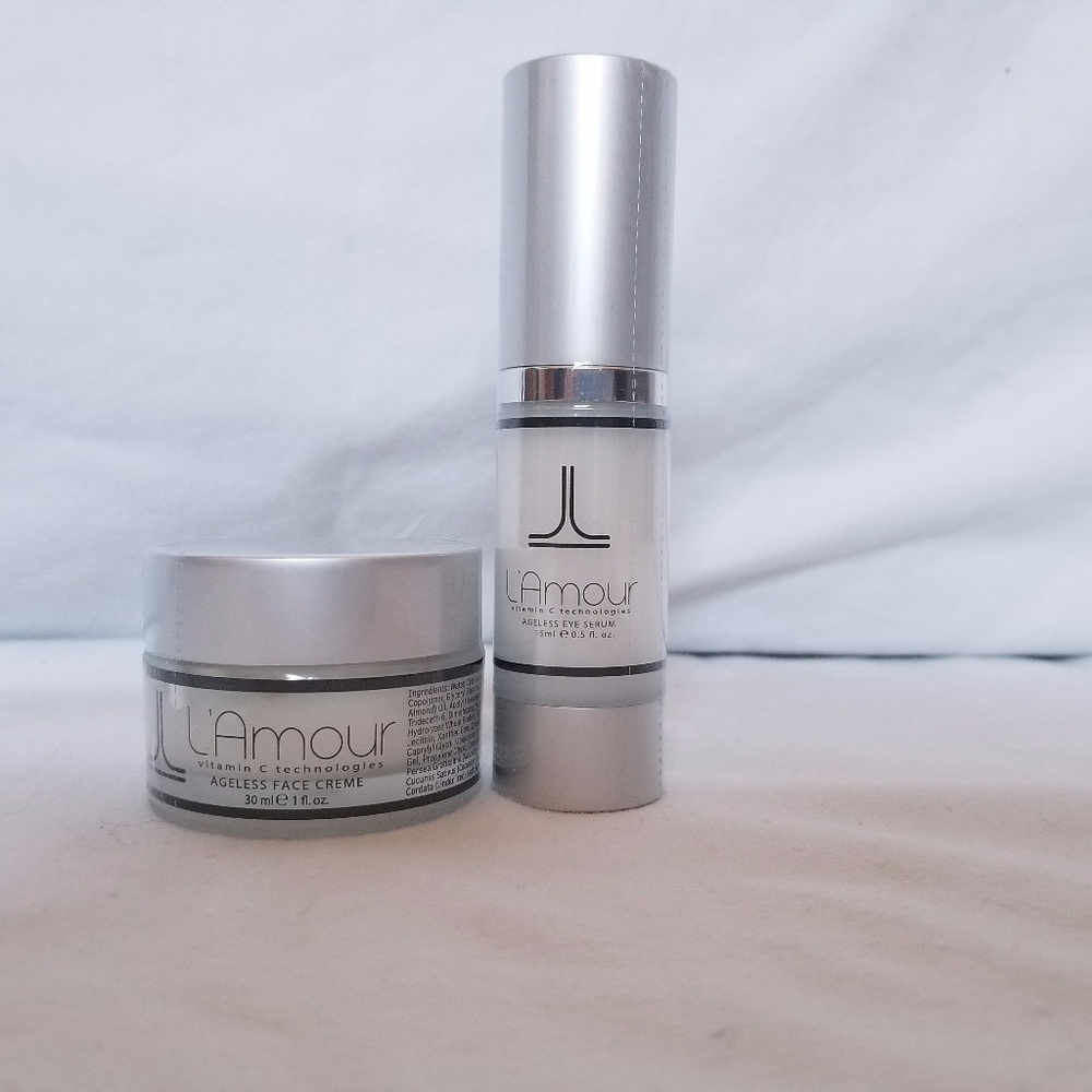 L'Amour Agless Eye Serum and Face Cream Set