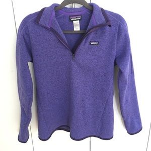 Patagonia Better Sweater 1/4 Zip Fleece, Purple