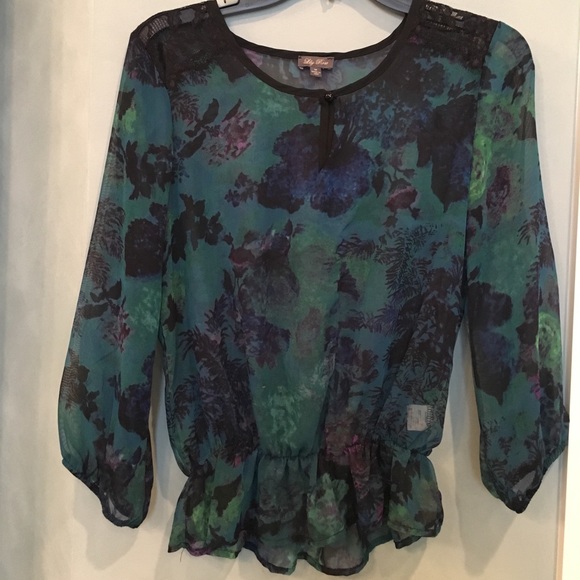 Lily Rose Tops - Lily Rose floral blouson top
